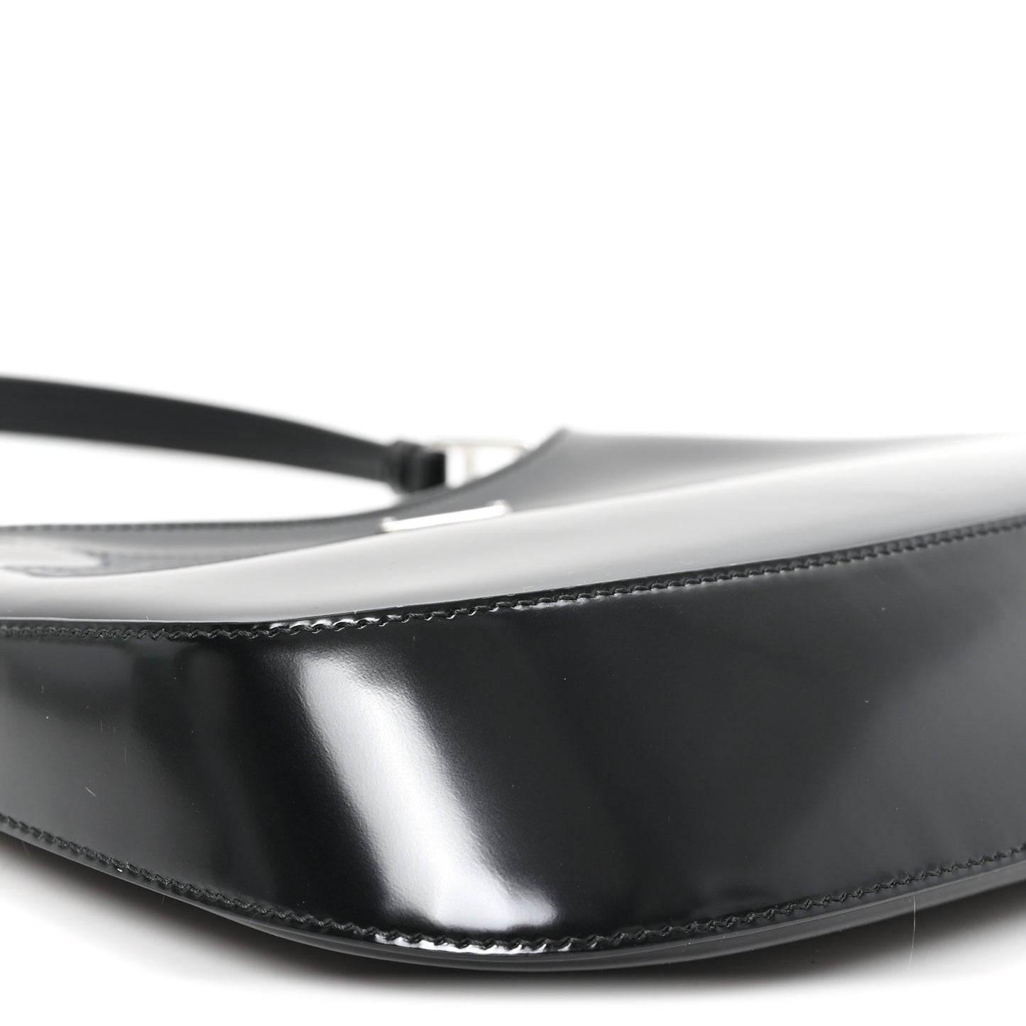 Spazzolato Cleo Shoulder Bag Black
