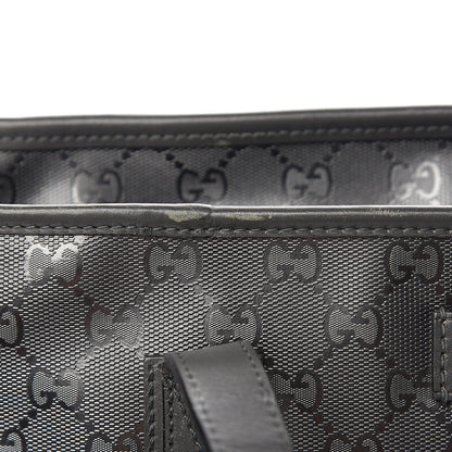 Gucci Imprime Monogram Medium Zippered Shopping Tote Pewter 11 of 11