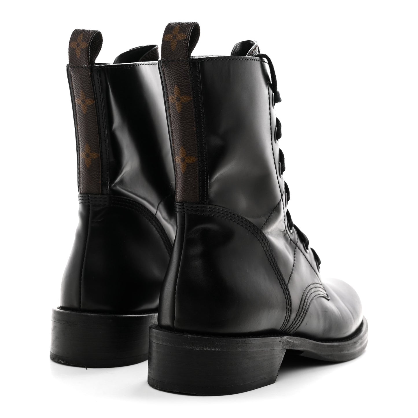 Calfskin Monogram Metropolis Flat Ranger Boots 39 Black