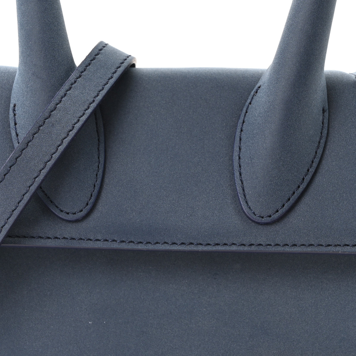 Jacquemus Nubuck Le Chiquito Moyen Dark Navy 7 of 9