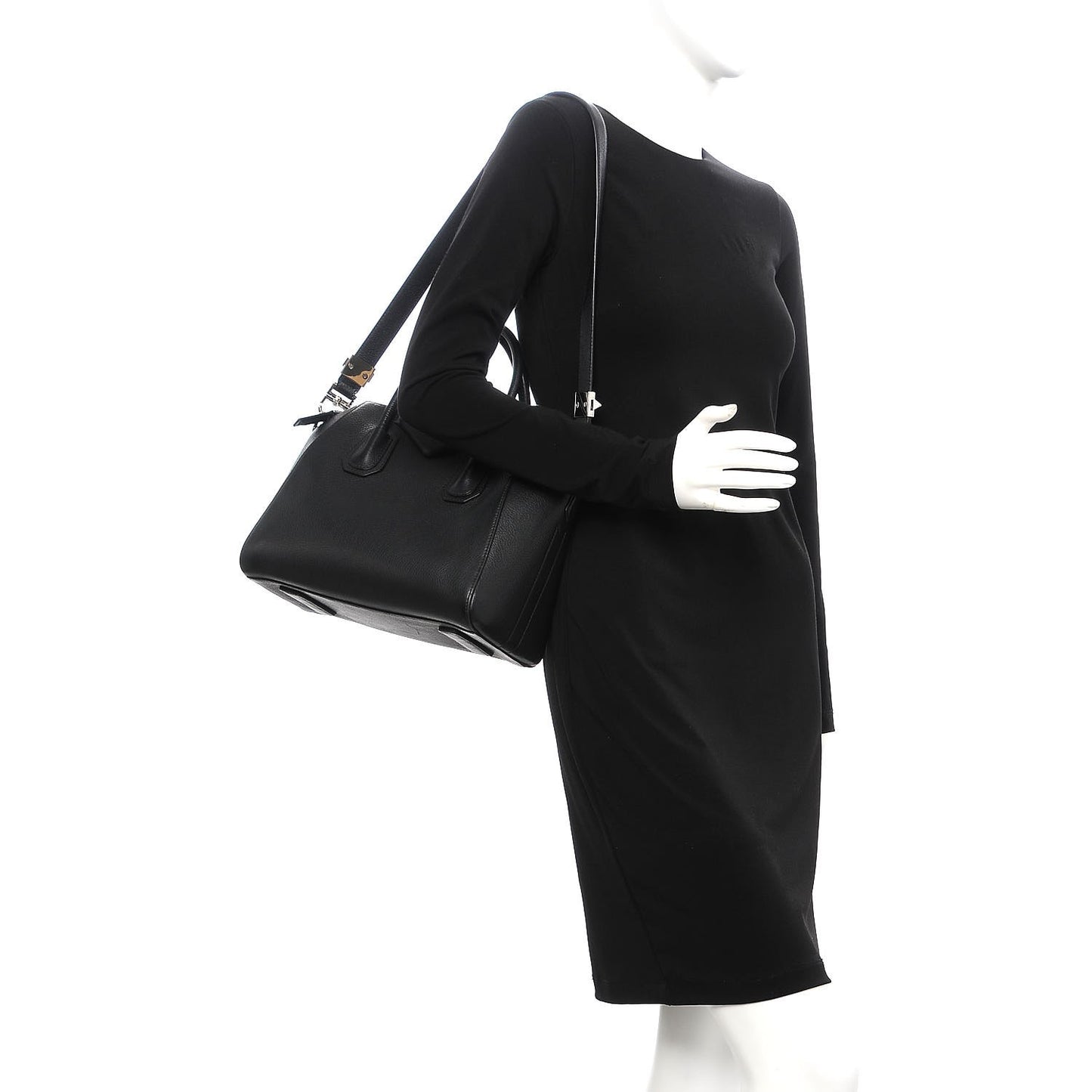 Sugar Goatskin Small Antigona Black