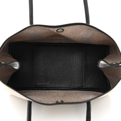 Hermes Toile Buffle Skipper Garden Party 36 MM Tote Black 5 of 10