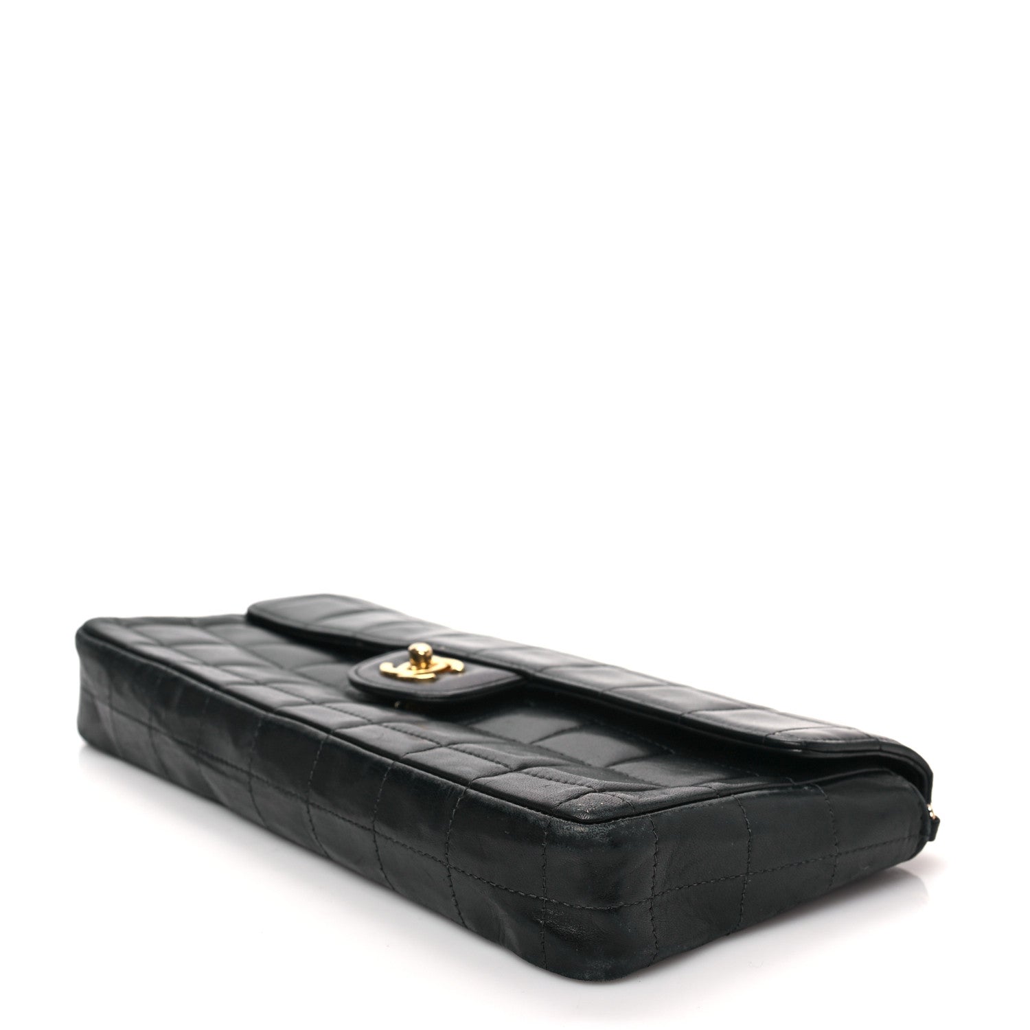 Chanel Lambskin East West Chocolate Bar Flap Black 8 of 9