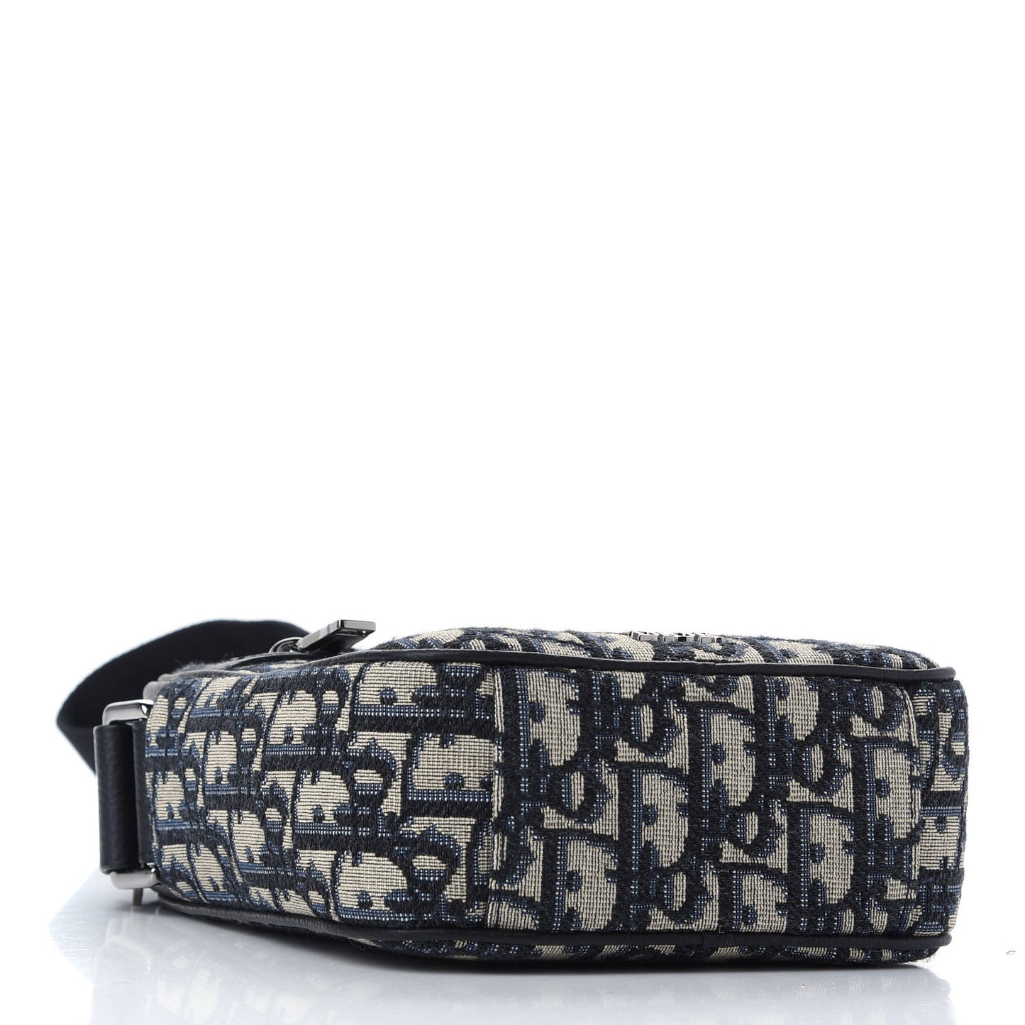 Oblique Messenger Pouch Beige Black