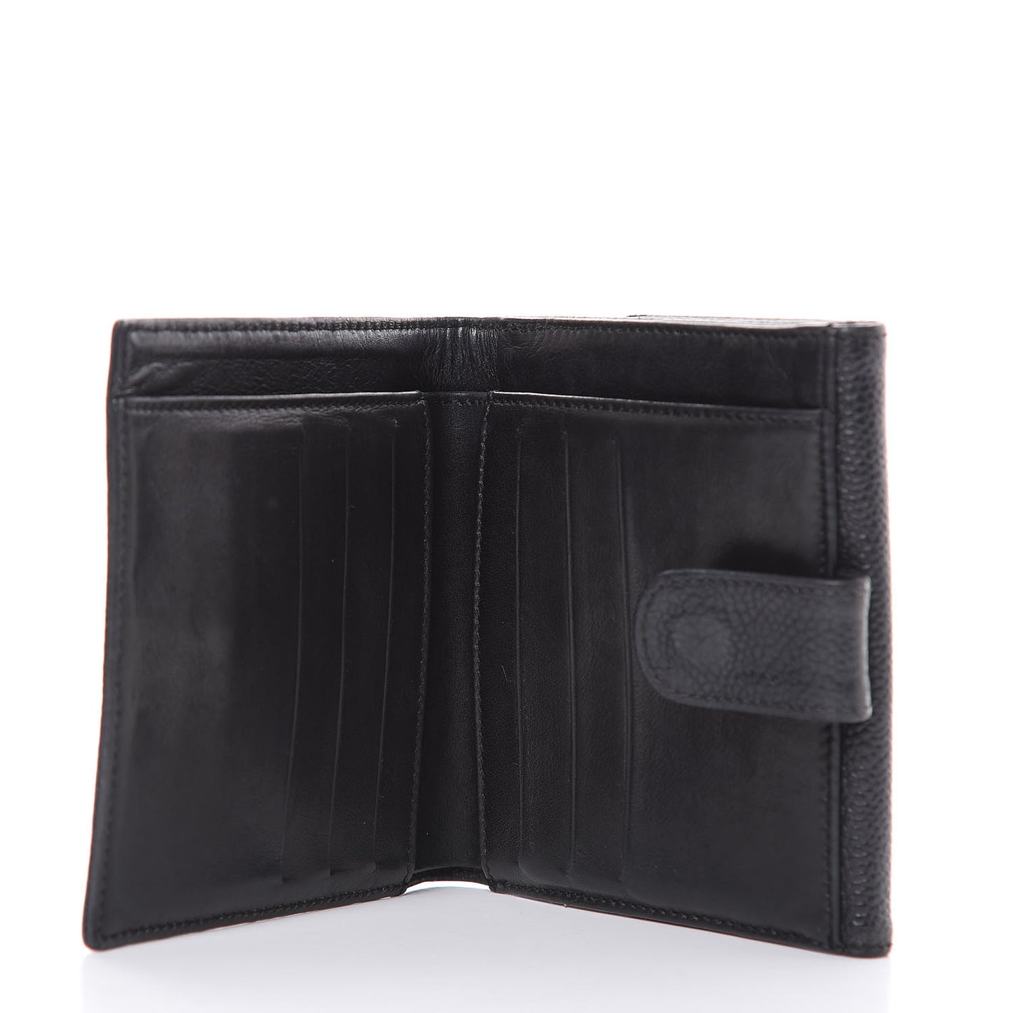 Caviar Timeless CC Compact Wallet Black