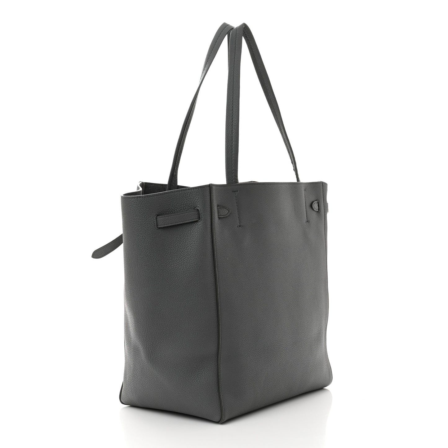 Soft Grained Calfskin Small Belt Cabas Phantom Grey