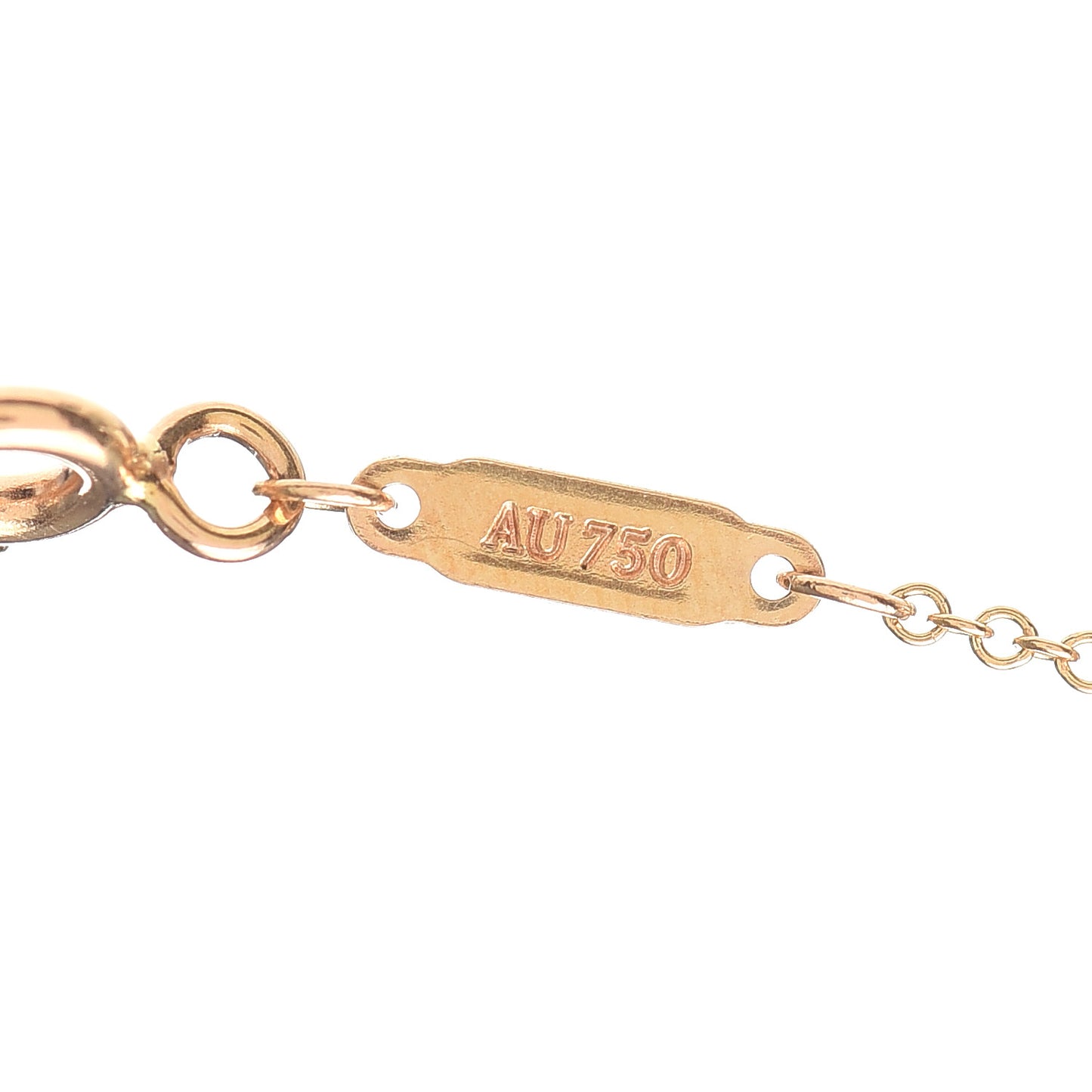 18K Rose Gold Small T Smile Pendant Necklace