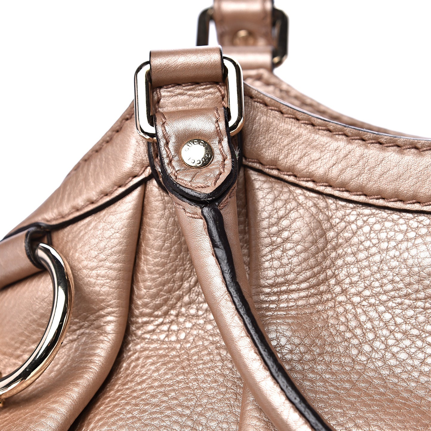 Metallic Calfskin Medium Sukey Tote Pink