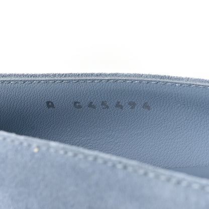 Chanel Suede Cap Toe Camellia Ballerina Flats 36 Light Blue 8 of 8
