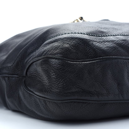 Gucci Calfskin Large New Jackie Shoulder Bag Black 7 of 8