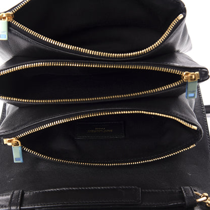 Saint Laurent Lambskin Diamond Quilted Monogram Angie Chain Bag Black 5 of 11