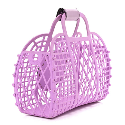 Fendi Recycled Plastic Vitello Liberty Matte Small Fendi Basket Violetta 3 of 15