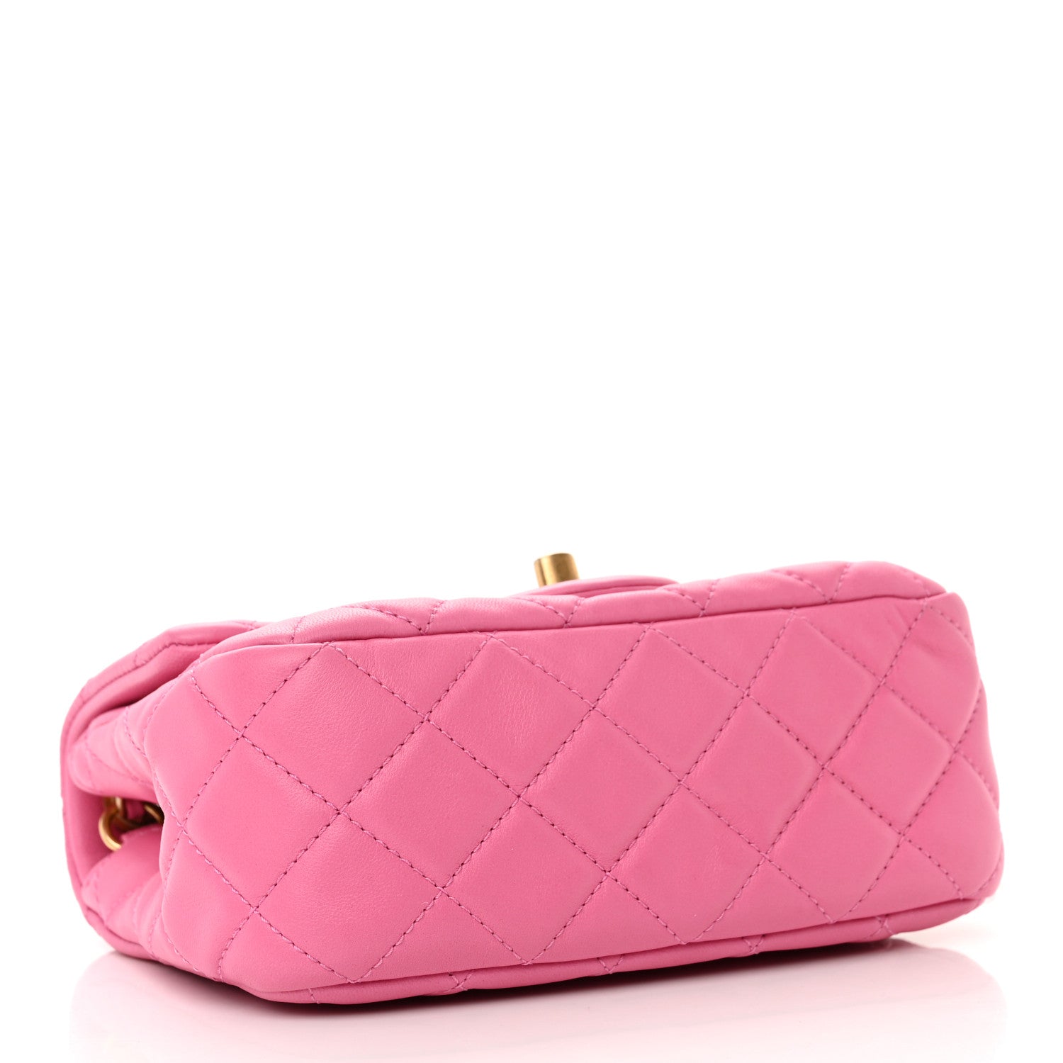 Chanel Lambskin Quilted Mini Pearl Crush Flap Pink 4 of 10
