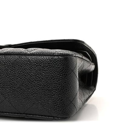 Chanel Caviar Quilted Medium Double Flap Black 10 of 11