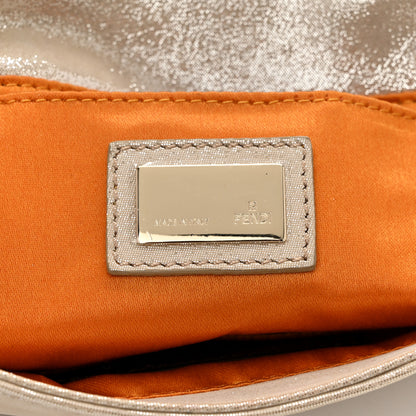 Fendi Metallic Calfskin Mia Pochette Beige 6 of 14
