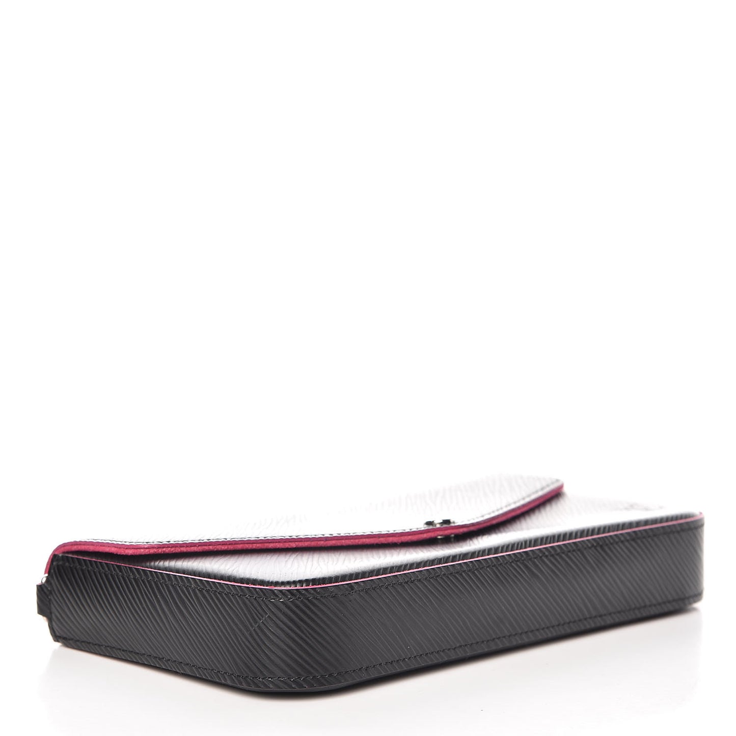 Epi Pochette Felicie Black Hot Pink