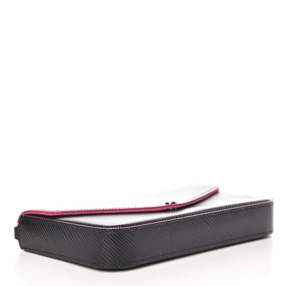 Louis Vuitton Epi Pochette Felicie Black Hot Pink 4 of 10