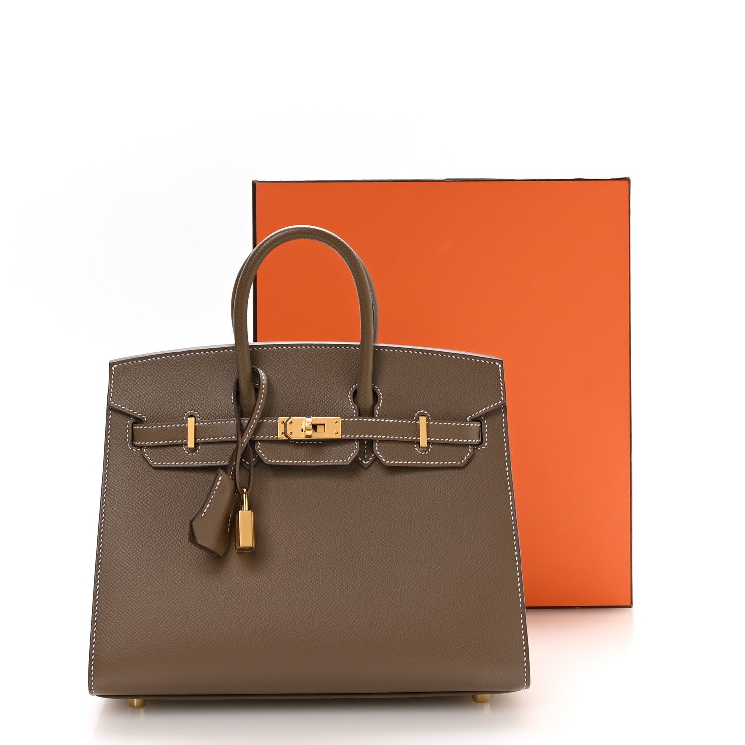 Hermes Epsom Birkin Sellier 25 Etoupe 10 of 10