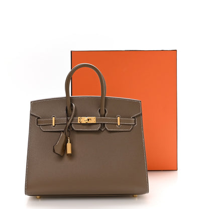 Hermes Epsom Birkin Sellier 25 Etoupe 10 of 10