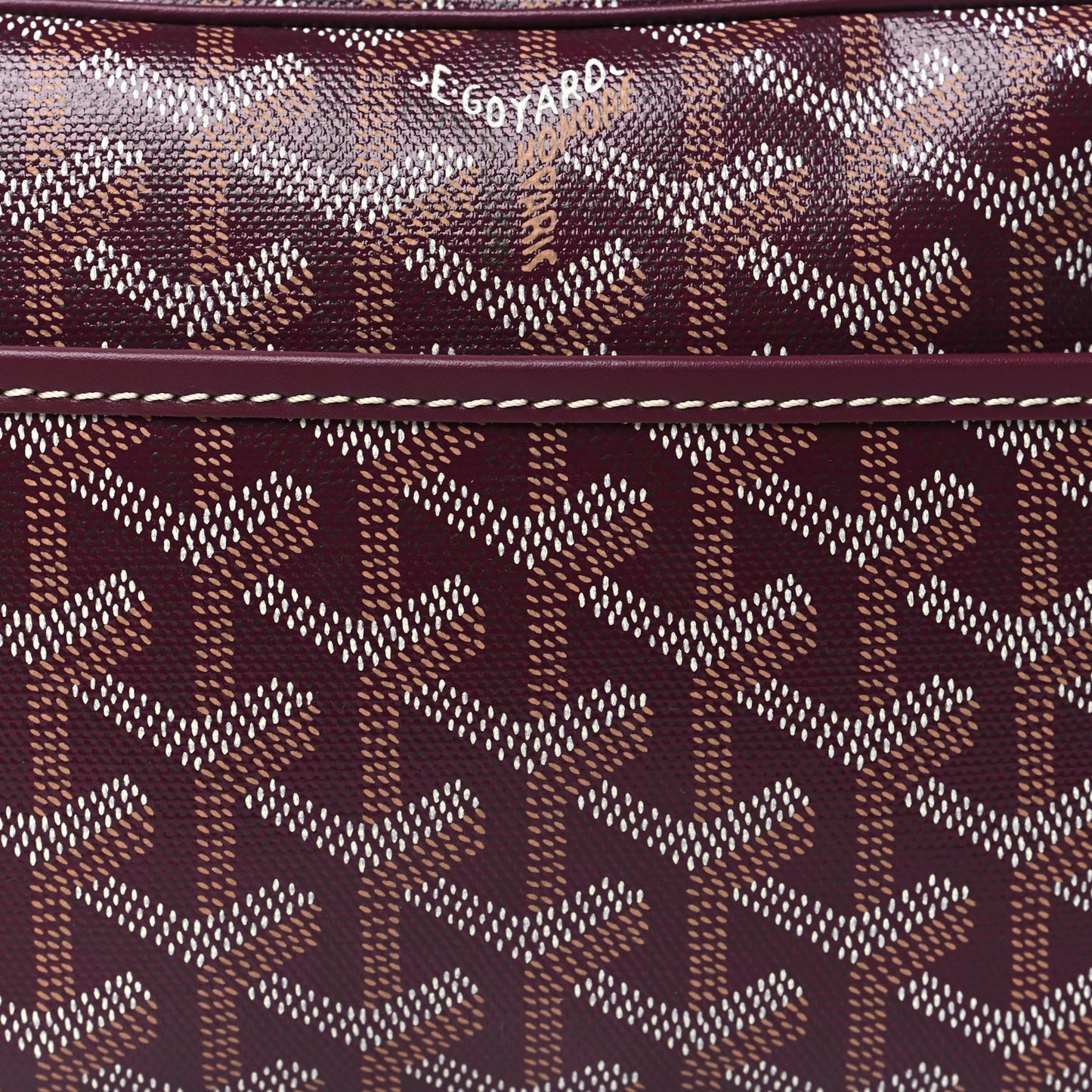 Goyardine Sac Cap Vert Burgundy