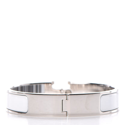 Hermes Enamel Narrow Clic Clac H Bracelet PM White 3 of 6