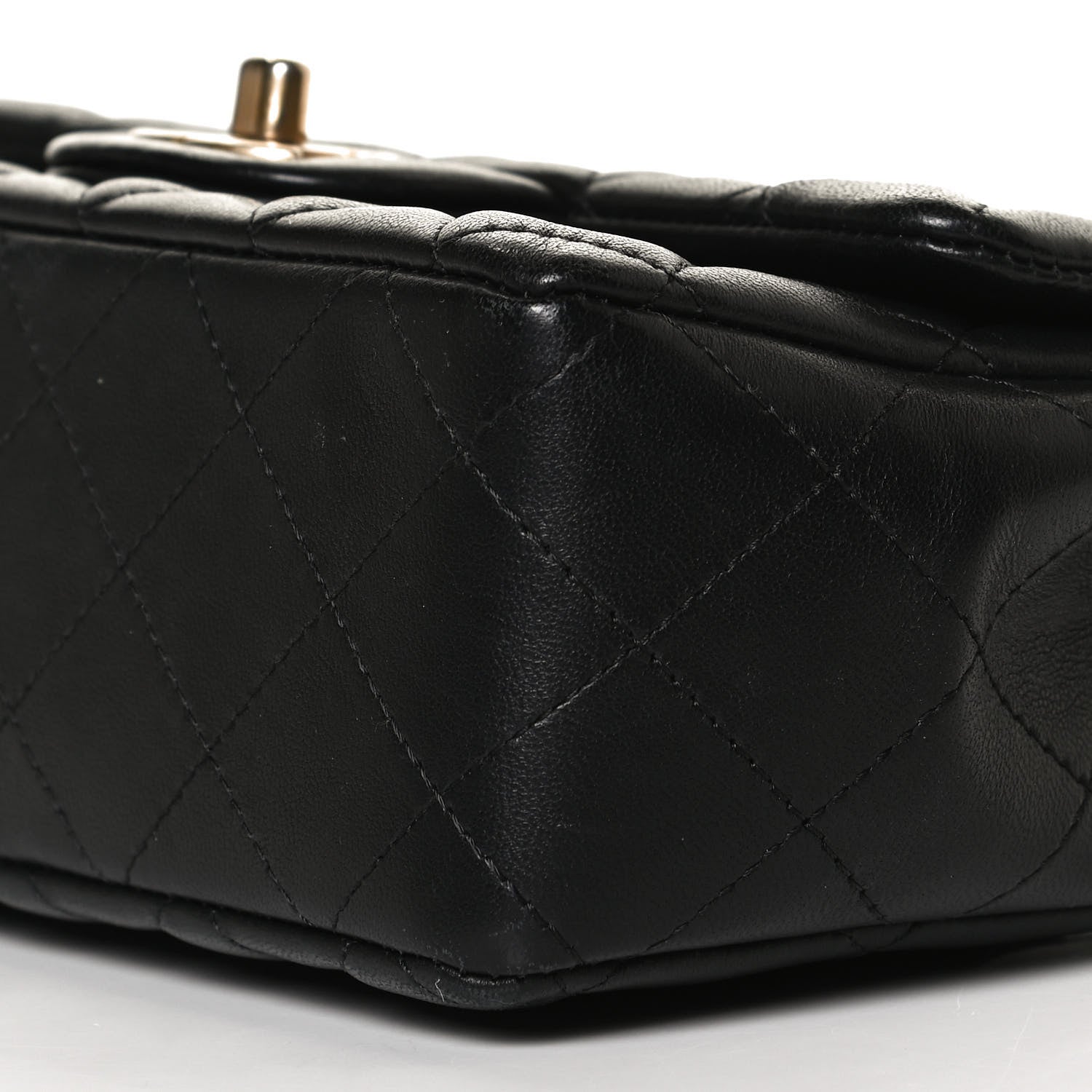 Chanel Lambskin Quilted Mini Rectangular Flap Black 11 of 14