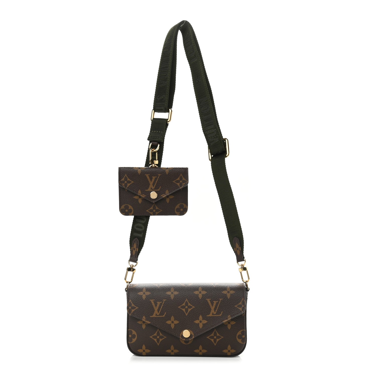 Louis Vuitton Monogram Felicie Strap & Go Kaki 1 of 8