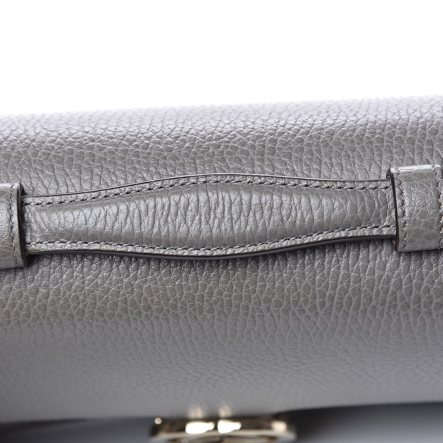 Dollar Calfskin Interlocking G Top Handle Shoulder Bag Loess