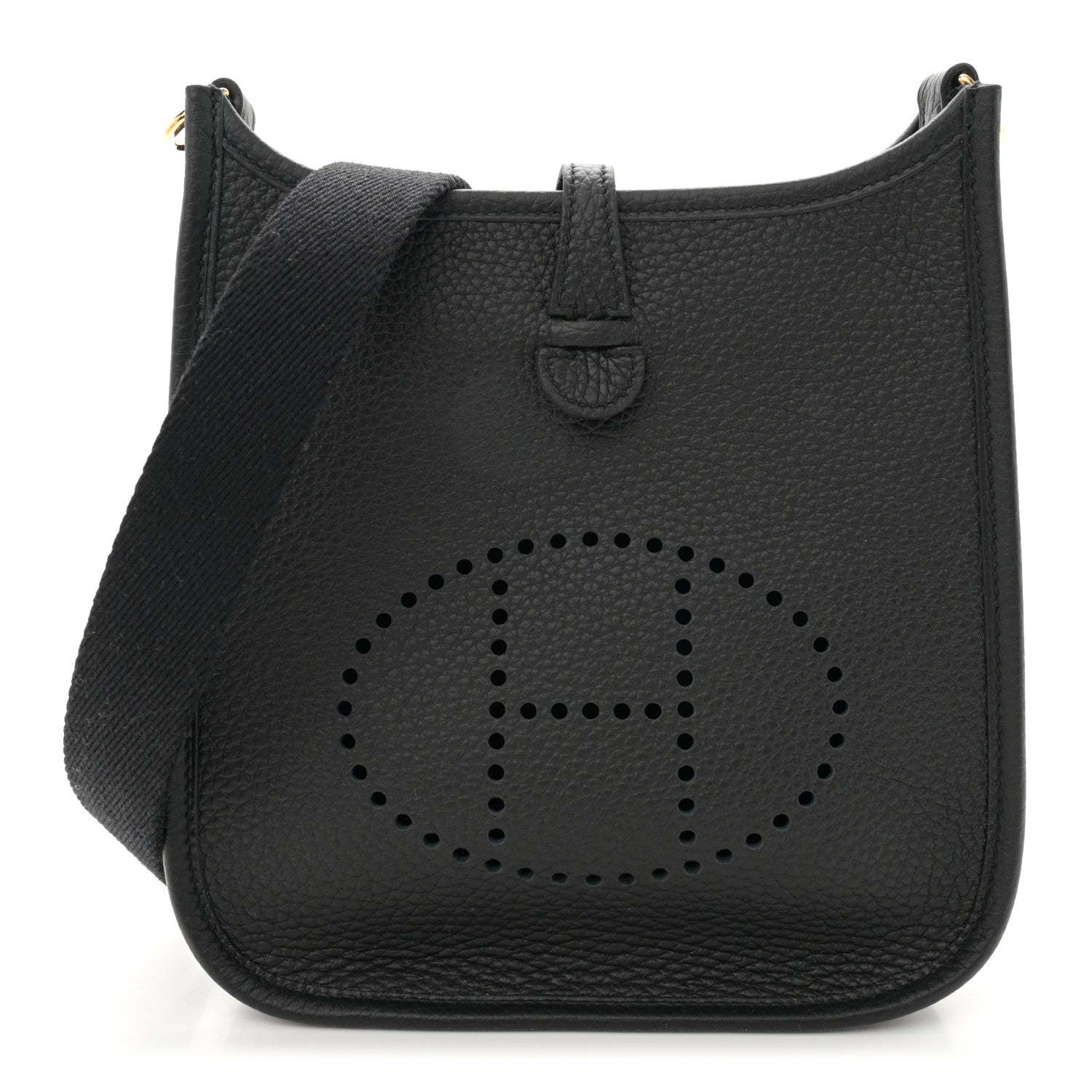 Hermes Taurillon Clemence Evelyne TPM Black 1 of 10