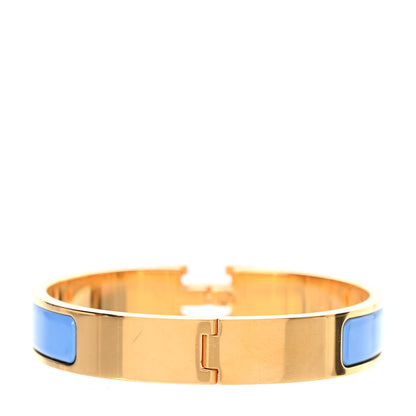 Hermes Enamel Narrow Clic Clac H Bracelet GM Bleu Orage 3 of 4