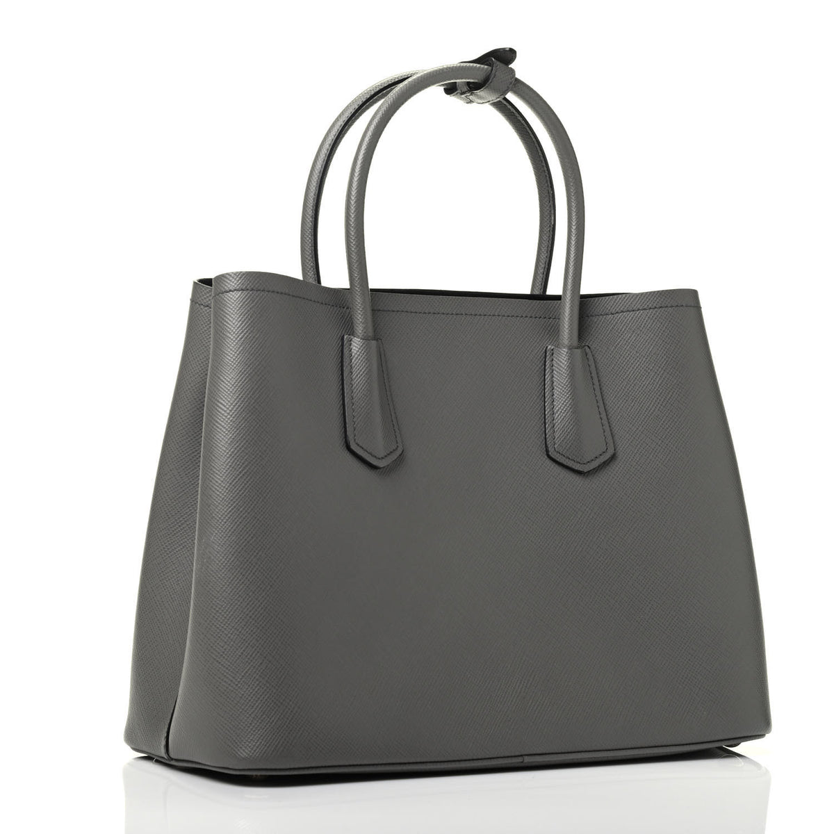 Saffiano Cuir Small Double Bag Marmo
