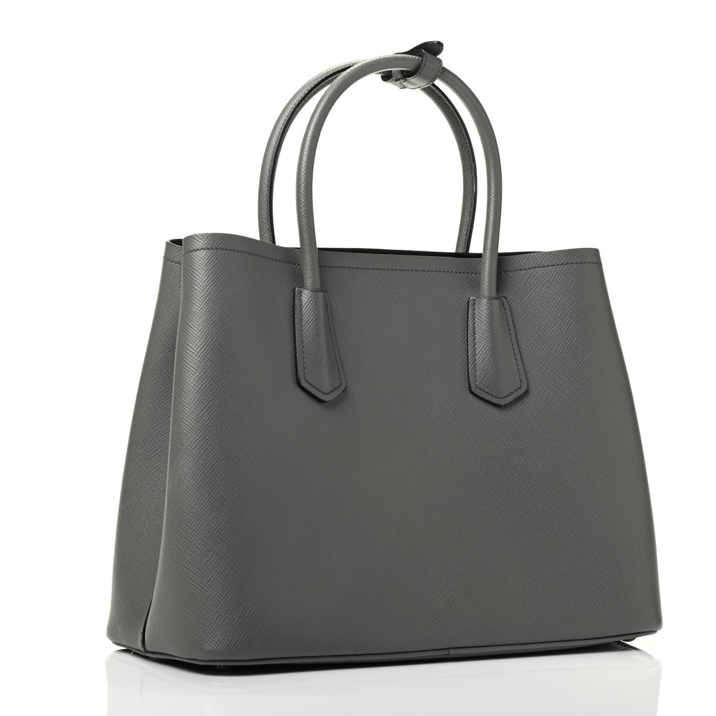Saffiano Cuir Small Double Bag Marmo