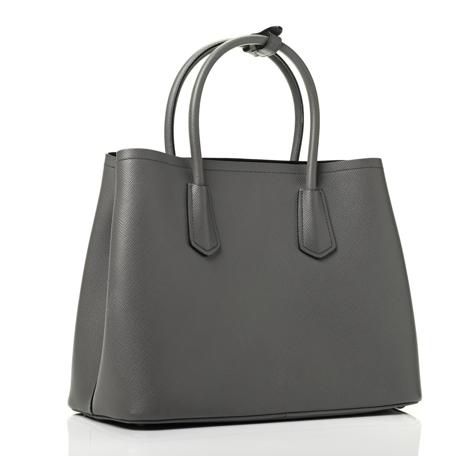 Prada Saffiano Cuir Small Double Bag Marmo 3 of 9