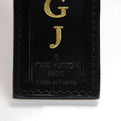 Louis Vuitton Calfskin Small Luggage Tag Black 3 of 3