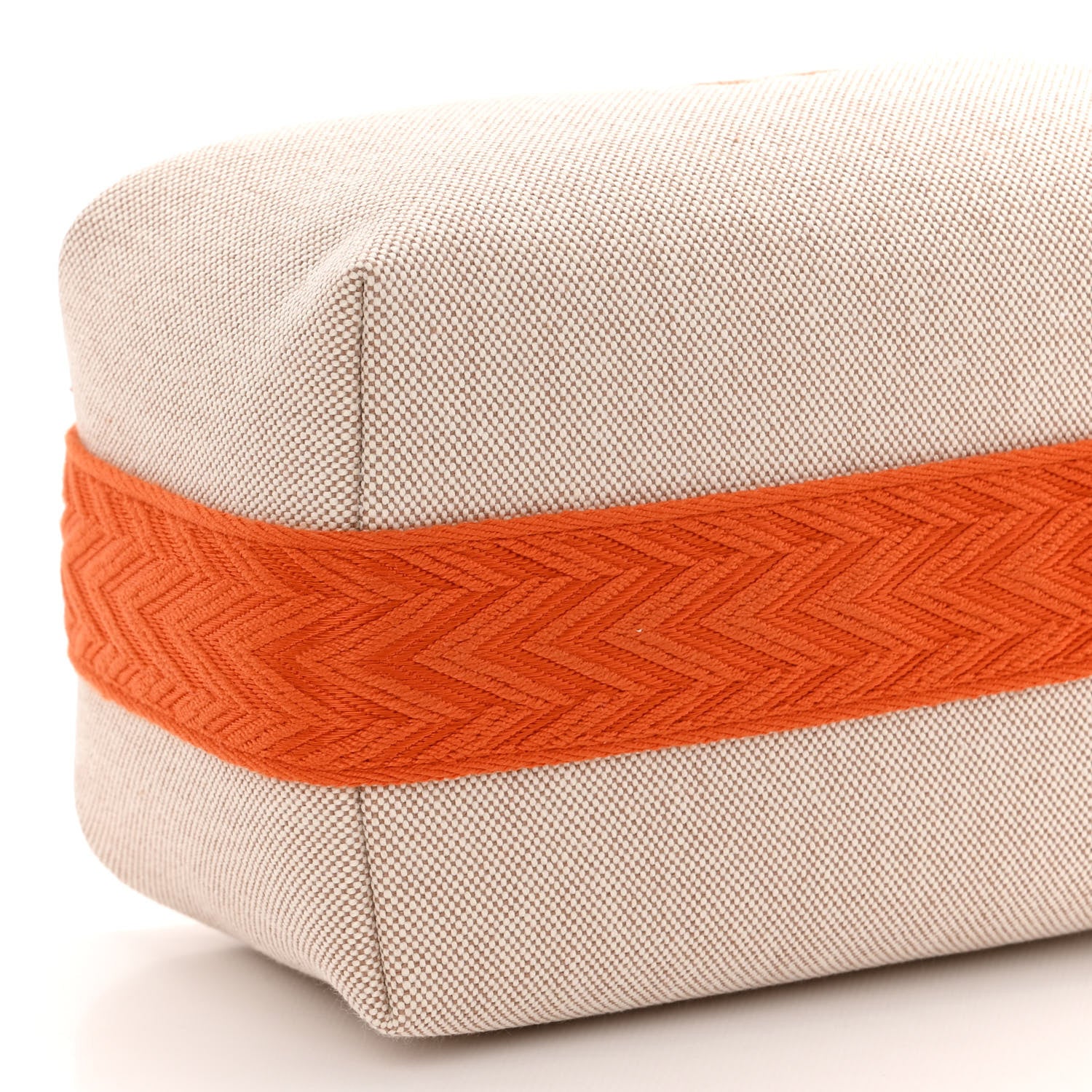 Hermes Canvas Small Bride-A-Brac Pouch Natural Orange 8 of 10