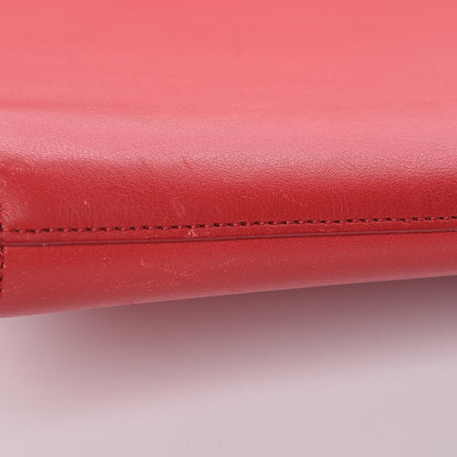 Saint Laurent Calfskin Classic Y Ligne Clutch Red 15 of 17