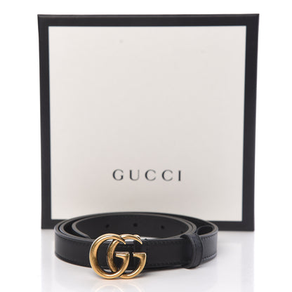 Gucci Calfskin Double G 20mm Belt 85 34 Black 10 of 10