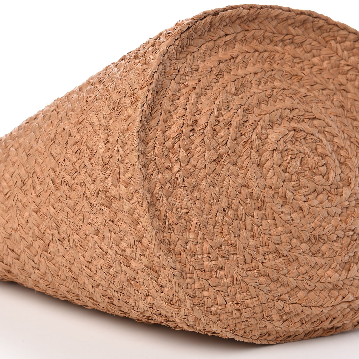Raffia Calfskin Medium Panier Tote