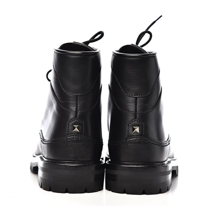Valentino Garavani Calfskin Rockstud Mens Combat Boots 40 Black 9 of 12