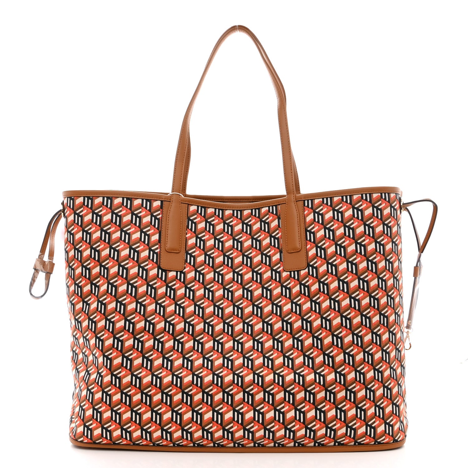 MCM Visetos Large Liz Reversible Shopper Tote Cognac 13 of 19