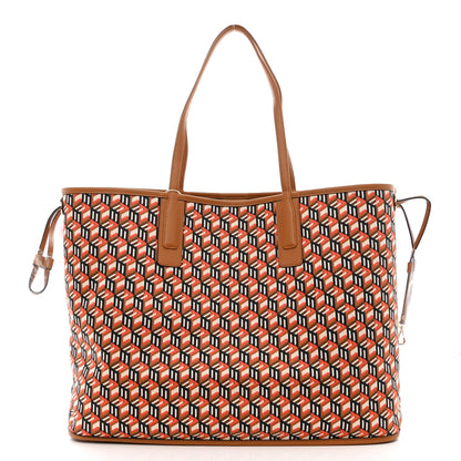 MCM Visetos Large Liz Reversible Shopper Tote Cognac 13 of 19
