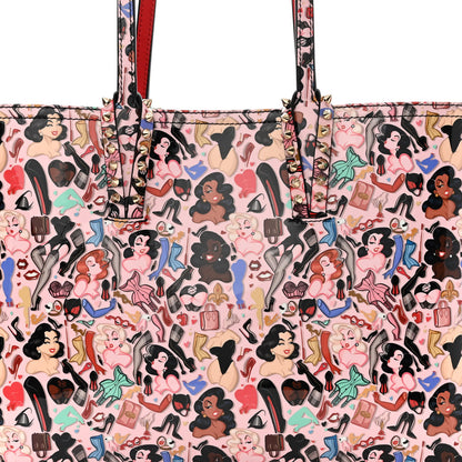 Christian Louboutin Patent Calfskin Small Dita Cabata Tote Red 9 of 11