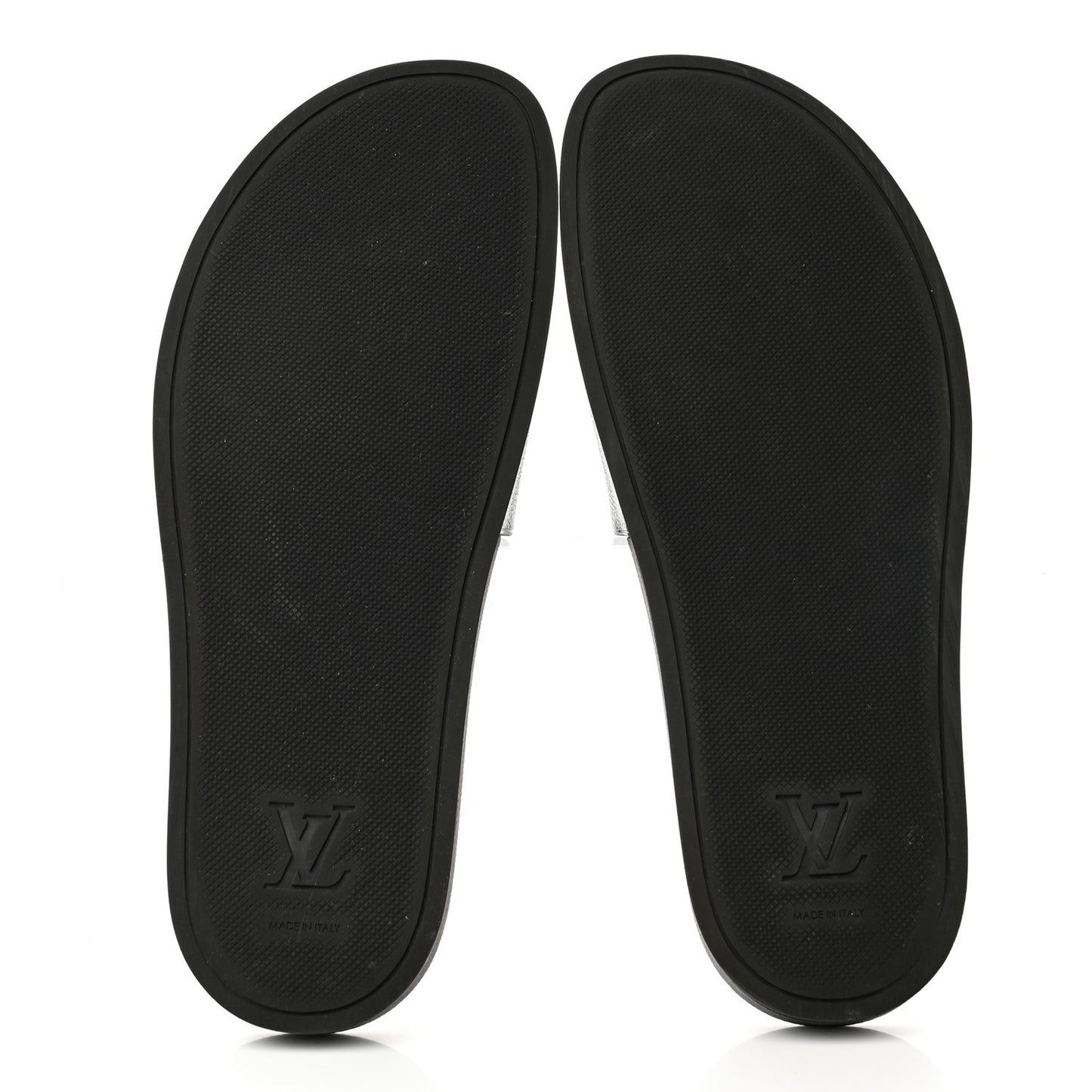 Rubber Monogram Eclipse Mens Waterfront Mules 9.5 Black