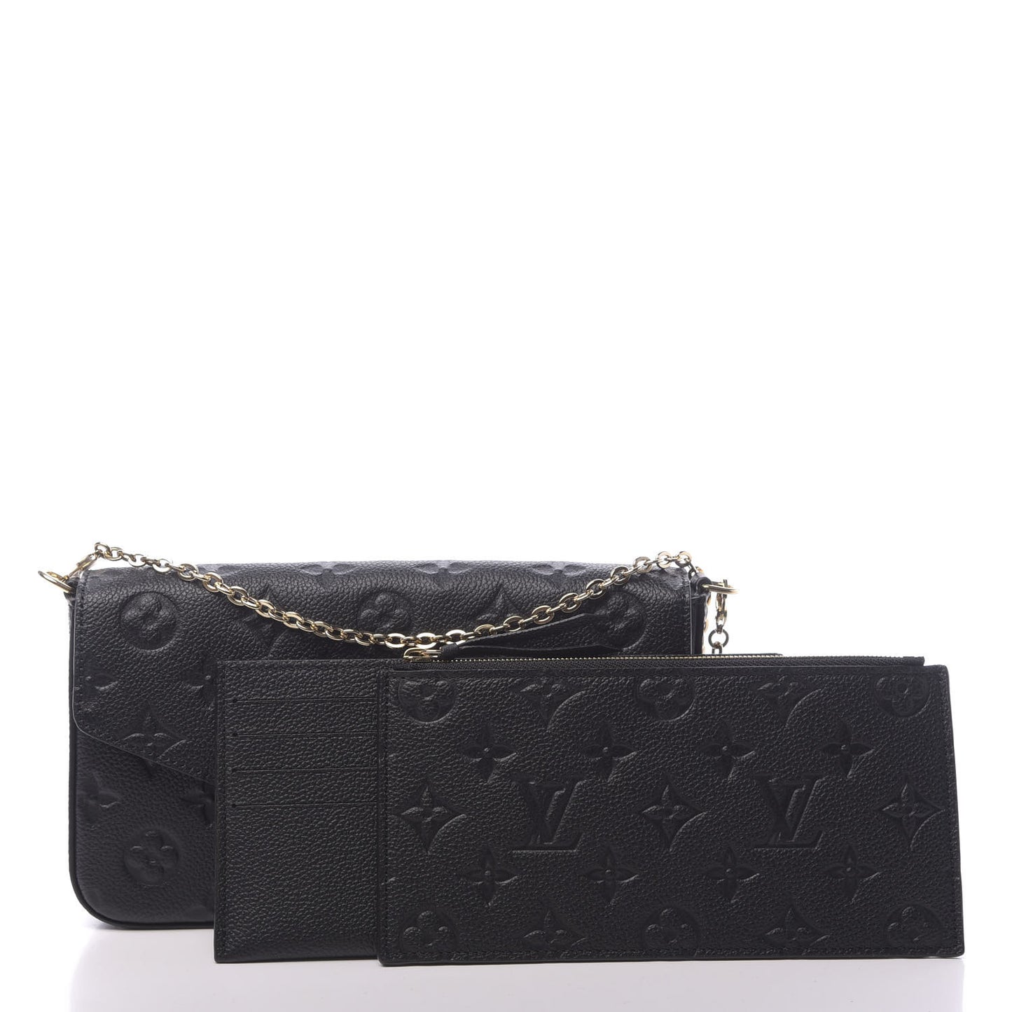 Empreinte Pochette Felicie Chain Wallet Black