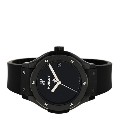 Hublot Ceramic Rubber 33mm Classic Fusion Black Magic Quartz Watch Black 581.CX.1270.RX.MDM 2 of 5