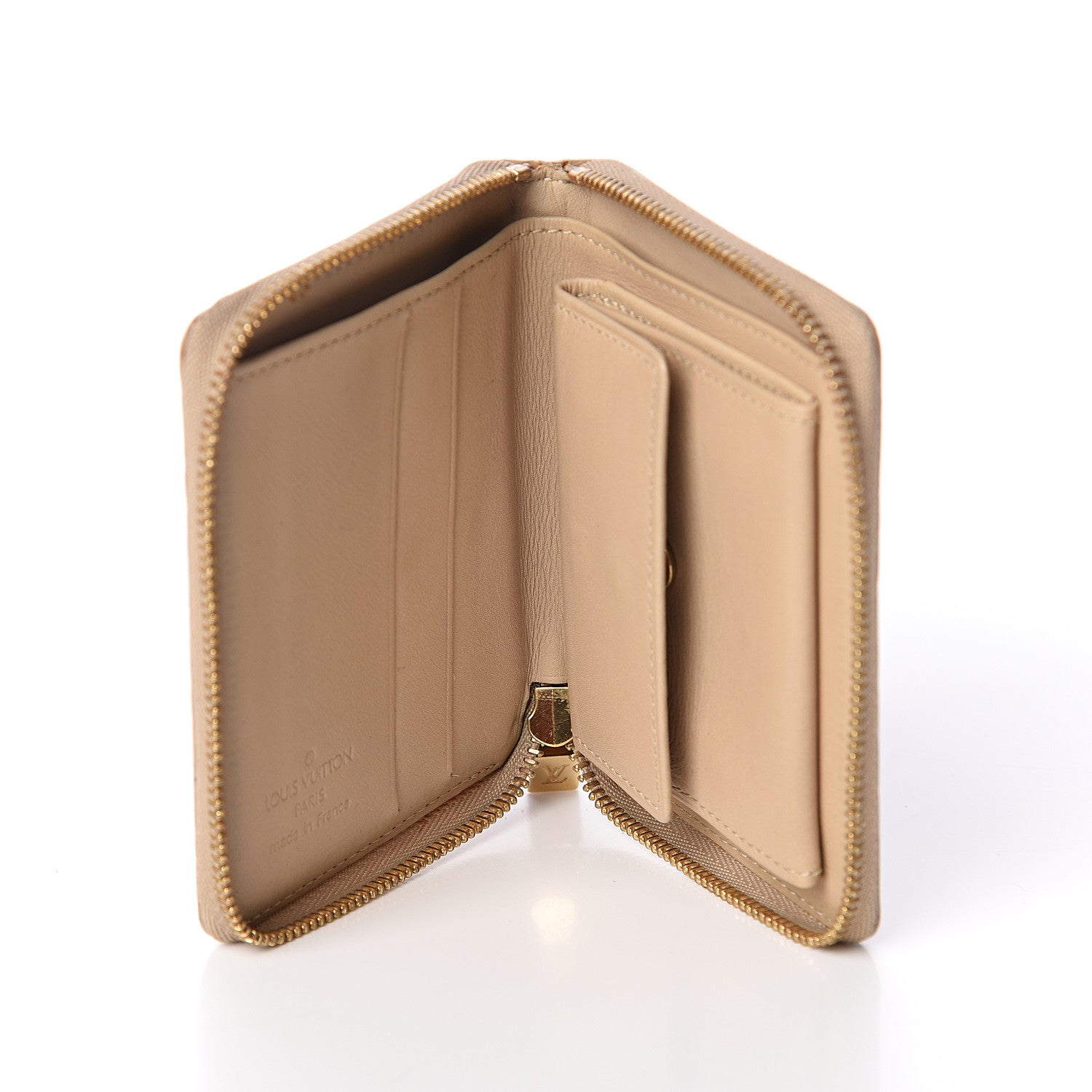 Louis Vuitton Vernis Broome Zip Wallet Beige 4 of 5