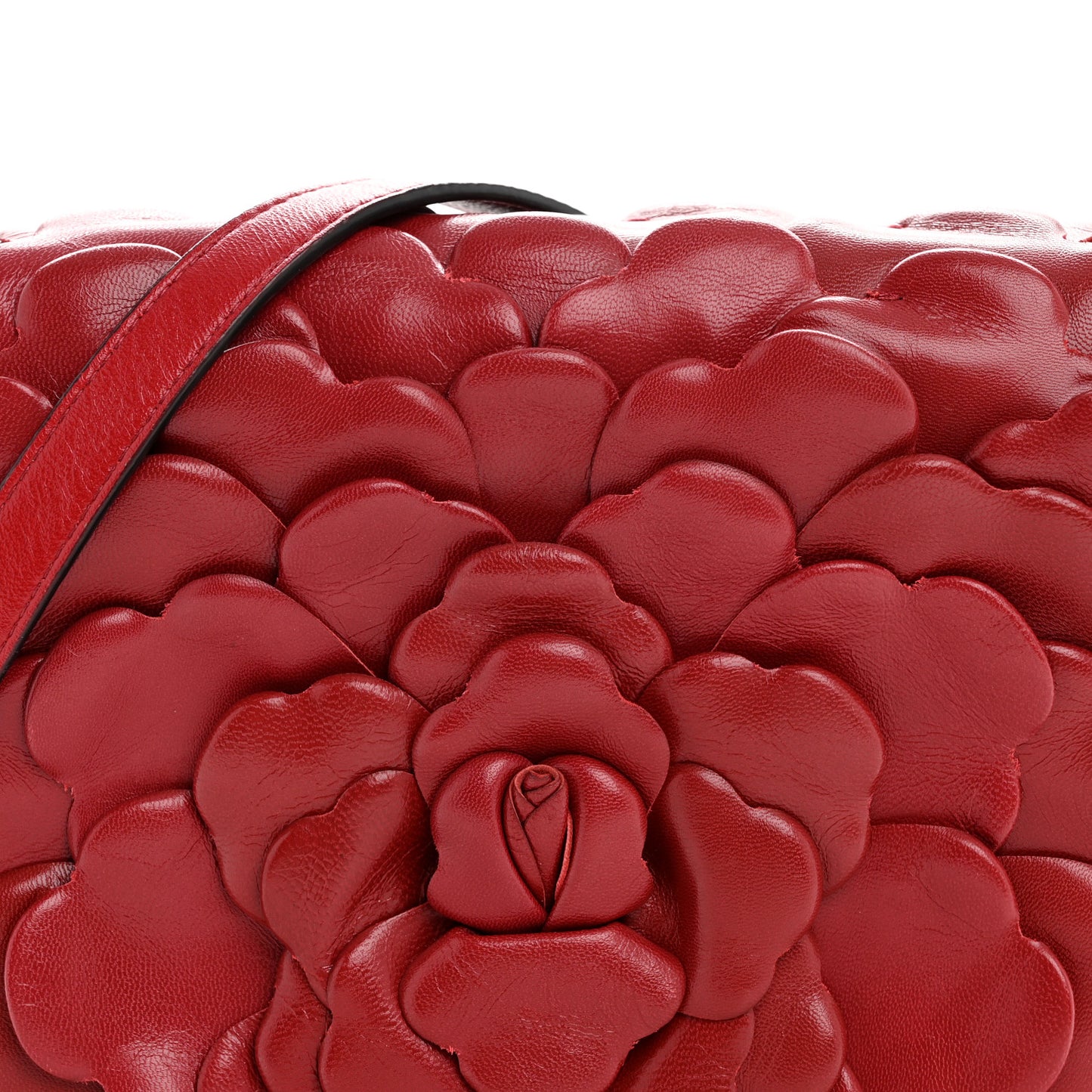 Nappa Atelier 03 Rose Edition Small Flap Crossbody Bag Cerise