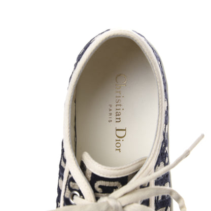 Christian Dior Canvas Oblique Walk'N'Dior Low Top Sneakers 40.5 Deep Blue 8 of 11