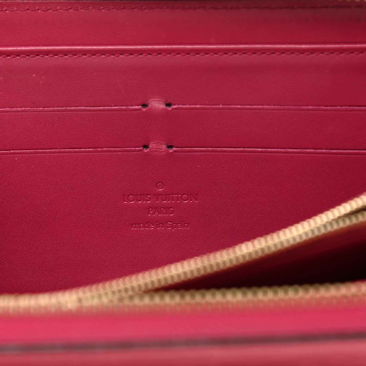Louis Vuitton Vernis Zippy Wallet Rose Indien 6 of 10