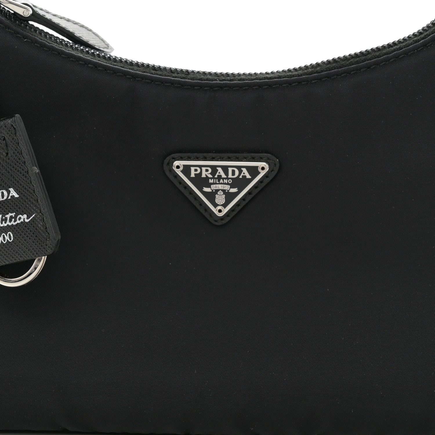 Prada Tessuto Nylon Mini Re-Edition 2000 Bag Black 9 of 12